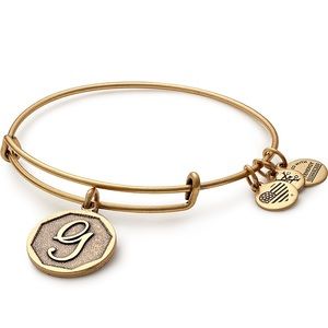 Alex and Ani Gold G Initial Bracelet
